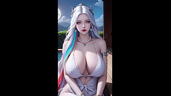 Preview 1 of Wife Need Cuck - AI，国漫斗罗大陆女神波塞西蓝发薄纱大奶，想看哪个角色请下方留言