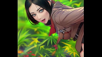 Preview 4 of Souna Kache Xxx Video - Mikasa Fucked in the Woods
