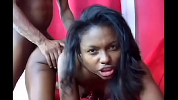 Preview 2 of Anal Deep Orgasm - Caramel Colored Black Babe Gets a Hard Dick to Her Hairy Pussy