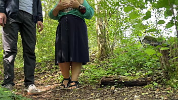 Preview 1 of Sex Sahraoui - Doggy fucked a gorgeous horny sexy MILF in the woods
