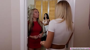 Preview 1 of Xxx Birthday Gift - Latina lesbian ass licking while fingering asian girlfriend