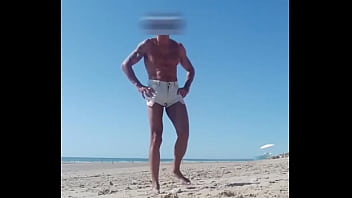Preview 4 of Pord Com - j&#039_ai retailler mon short en jeans de salope,  histoire de bien montrer mon cul pour aller a la plage, 