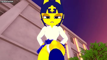Preview 3 of Nel Xxx - Hentai POV Feet Animal Crossing Ankha footjob