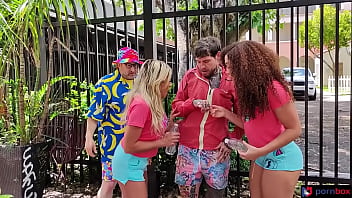 Preview 2 of Queen Squirt88 - Big dick Dean cums twice in hot threesome with big booty sex machines