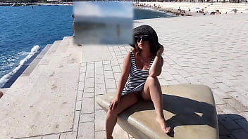 Preview 1 of Dildo Sph - Compilation of Public Walks Naked from ExpressiaGirl