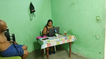 Preview 1 of Pedicure Massage Spa Salon - Anal profundo real en el gran culo de mi hermanastra