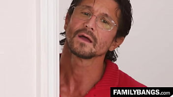 Preview 1 of Young Boy Girls Sex - FamilyBangs.com ⭐ Xmas Gift with StepDaughter&#039_s Pussy,  Tommy Gunn,  Lena Paul
