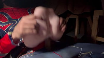 Preview 2 of Vk Porno - Spiderman freetime with sex toy.