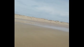 Preview 1 of Cock Suck Lesson - exhib de ma bite et mon cul sur la plage naturiste et pipi dans la mer,  partie 2, 