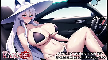 Preview 2 of Oily Girl Get Sucked - [ASMR Audio &amp_ Video] I get so WET and HORNY on are Beach Date!!!! My outfit gets so slippery it CUMS right OFF!!!! VTUBER Roleplay!!