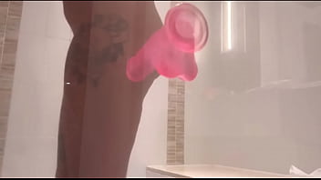 Preview 1 of Desi Randi Hindi Gali Porn - Max Ryan gives you the perfect angle in this steamy shower dildo fuck