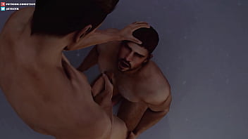 Preview 4 of Boss Back - Resident Evil Piers Nivans x Chris Redfield Staying Warm