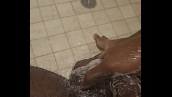 Preview 2 of Brazilian Zoofilia - Washing my dick and cum by accident
