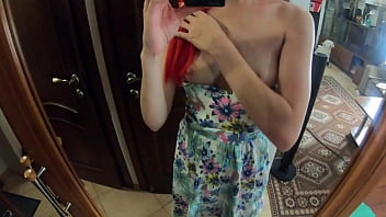 Preview 1 of Xxxxxvibos - StepSister Stuck Under the Table and Guy Sensual Fucking - Cum Inside!