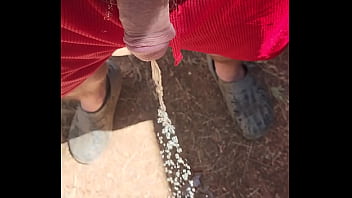 Preview 2 of Monique Brazilian - Kaso221 - pissing outdoors