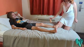 Preview 2 of Mick Blue Summee - Winter Leigh Woships Jonny Valentine&#039_s Feet