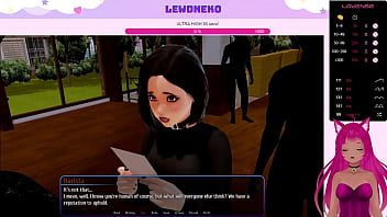 Preview 1 of Bella Klein Piss - VTuber LewdNeko Plays Harem Hotel Part 2