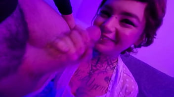 Preview 2 of Andriyana Morriss - Cute Alt Teen fucks lucky guy and ends with her mouth filled with creamy cum! free