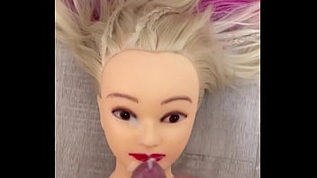 Preview 3 of Master And Student Sex Videos - Cum on dolls face