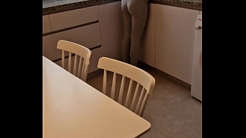 Preview 1 of Only 2minut Sex - Spanish girl fucking and sucking in the kitchen - blowjob - pussy fuck - big ass - slut redhead