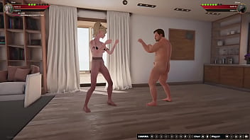 Preview 2 of Gf Suck Bf - Ethan vs. Bree II (Naked Fighter 3D)