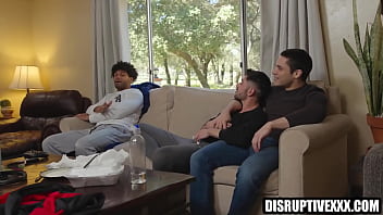 Preview 1 of Boy Pamly - Black and white gay roommates fucking
