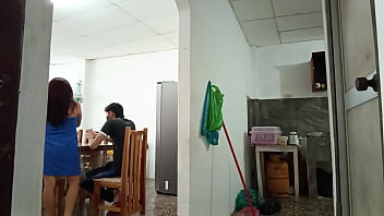 Preview 1 of Anal Russian Grannyget - My mature stepsister walks around with her towel while I&#039_m on my cell phone,  then she goes into the bathroom and I watch her masturbate my big penis.
