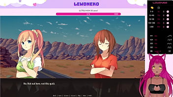 Preview 2 of Dino Sexcom - VTuber LewdNeko Plays Highway Blossoms Part 1