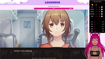 Preview 3 of Dino Sexcom - VTuber LewdNeko Plays Highway Blossoms Part 1