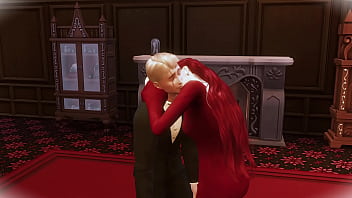 Preview 1 of Hindi X Vidio Hd - THE VAMPIRE MISTRESS SUBDUED A TEENAGE WANKER AND LICK HER PUSSY AND FUCK HER HARD IN THE ASS (SIMS 4,  COSPLAY,  ROUGH SEX)