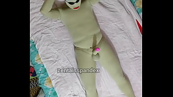 Preview 2 of Orgy Chubby - Zentai sleep blindfolded