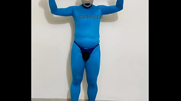 Preview 3 of Boy Xxx 2018 - Zentai exercise bij gym Spandex body suit