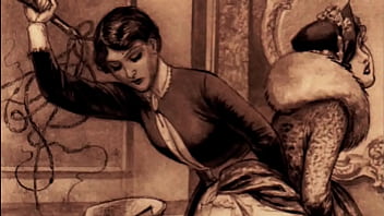 Preview 4 of Chainig Garl - vintage erotic drawings