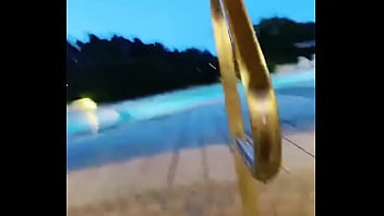 Preview 4 of Nude Japanese Gym - Together at the night pool