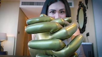 Preview 3 of Teen Ficked - ASMR LATEX GLOVE FETISH