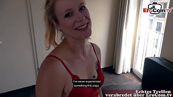 Preview 2 of Filipino Sex Vivi - Deutsche schanke blonde Schlampe versucht echtes Blind date und l&auml_sst sich ficken
