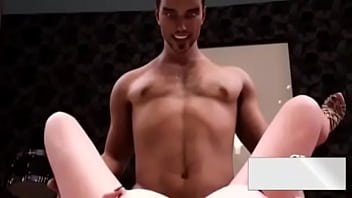 Preview 1 of Xxx Zome - two girl fucking man big cock and big pussy animation video