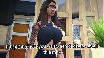 Preview 3 of Xvdioe - The Sims 4 max cum 6 times in his stepmom mouth