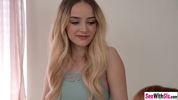 Preview 1 of Son Bad Mom - Two amazing teen attendants Madi Collins and hot babe Maria Kazi sucking stepbros cock before they flew on it