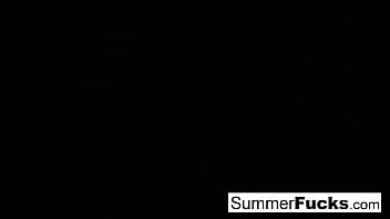 Preview 1 of Dise Girls Xxx India - Blonde bombshell Summer Brielle toys her wet pussy