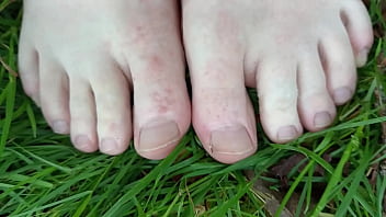 Preview 1 of Jessica Drake Peter North - Outdoor feet and cock show