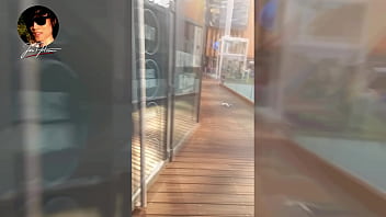 Preview 4 of Salope 974 - Downtown mall Jon Arteen pisses pee,  masturbates penis and ejaculates cum in public restroom