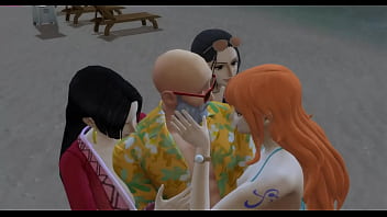 Preview 2 of Www Photos Shoot - One Piece Nami x Boa Hancock x Nico Robin hentai