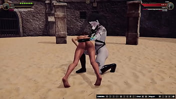 Preview 2 of Rata Akali Sesatar Ramat Gamat - Draka vs Greta (Naked Fighter 3D)