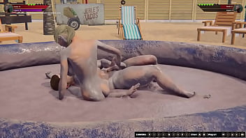 Preview 3 of Gay 11yar - Ethan vs Kelsey (Naked Fighter 3D)