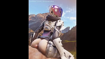 Preview 4 of Natalia Starr Crying - Apex legends - Wraith porn compilation