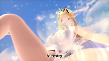 Preview 1 of Men In Chains - [zombie alone] Pyra and Mythra - Island Resort [Eng Sub] [FforFSakes]