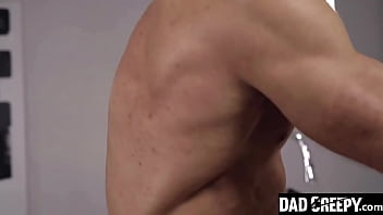 Preview 3 of Hd Paja - Cute Stepson Getting Dominated by His Muscular Stepdaddy - Dadcreepy
