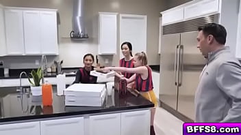 Preview 1 of A Very Sexy Brunette Babe - Thanking Our Coach As A Team2.mp4