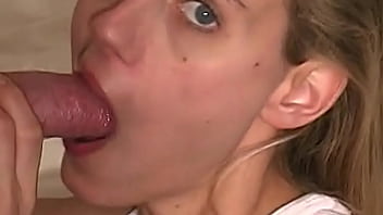 Preview 3 of Cosine Blackmail - BEST DICKSUCKER ON THE PLANET!!!!!! My First titty fuck with my new tits! HUGE facial as a reward!